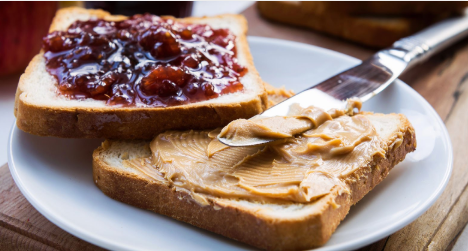 Peanut butter and jelly sandwich