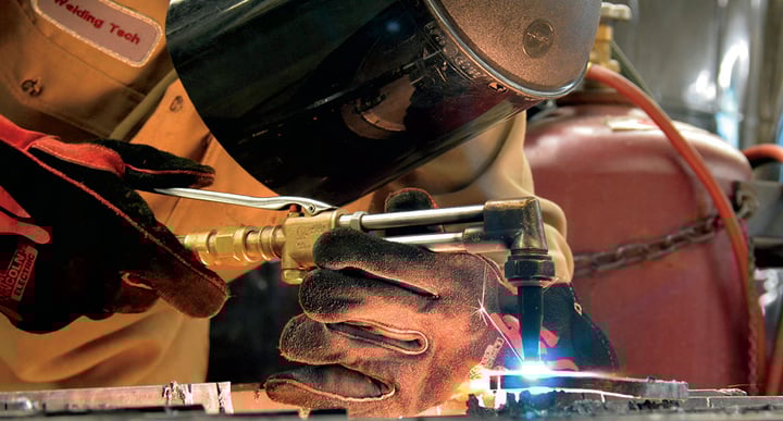Student welder.